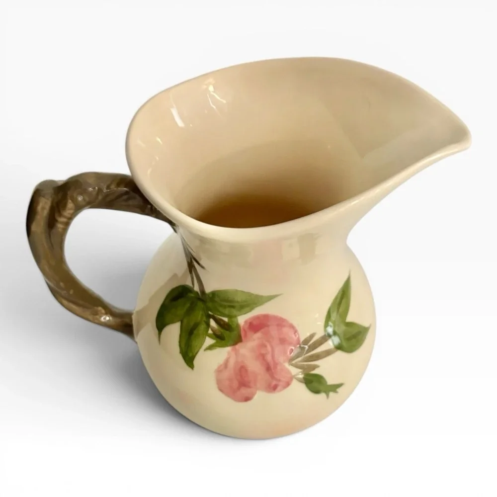 Desert Rose Creamer or Small Milk Pitcher By‎ Franciscan Earthenware Serveware